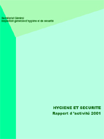 Rapport d'activité hygiène - sécurité 2001