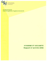 Rapport d'activité hygiène - sécurité 2002