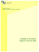 Rapport d'activité hygiène - sécurité 2002